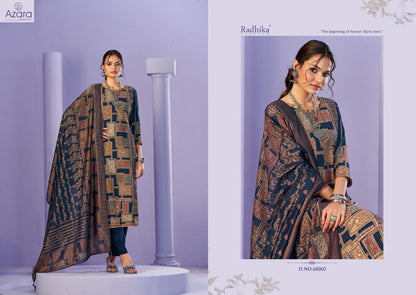 Beauty Silk Vol 3 Radhika Fashion Azara Muslin Karachi Salwar Suits Manufacturer Ahmedabad