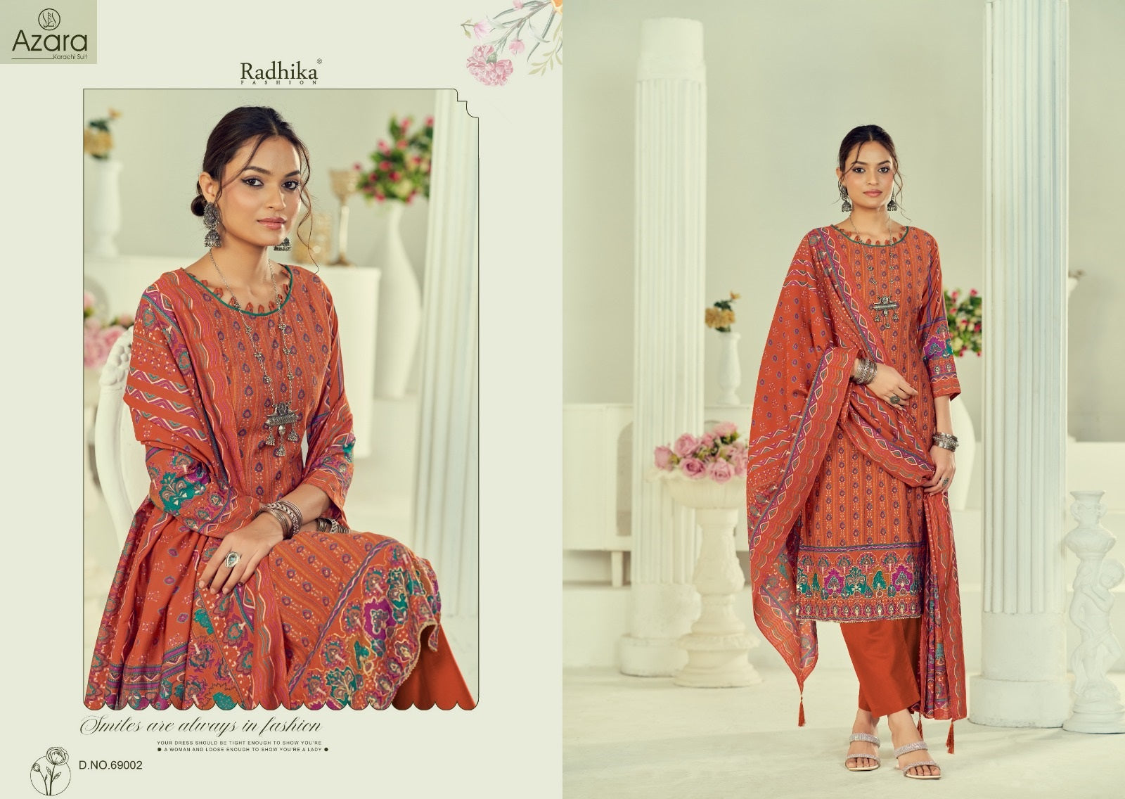 Beauty Silk Vol 4 Radhika Fashion Azara Modal Karachi Salwar Suits Wholesaler India