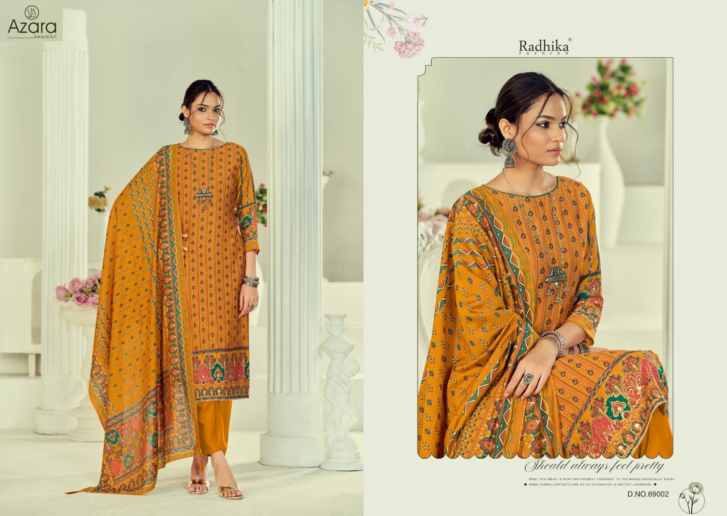 Beauty Silk Vol 4 Radhika Fashion Azara Modal Karachi Salwar Suits Wholesaler India