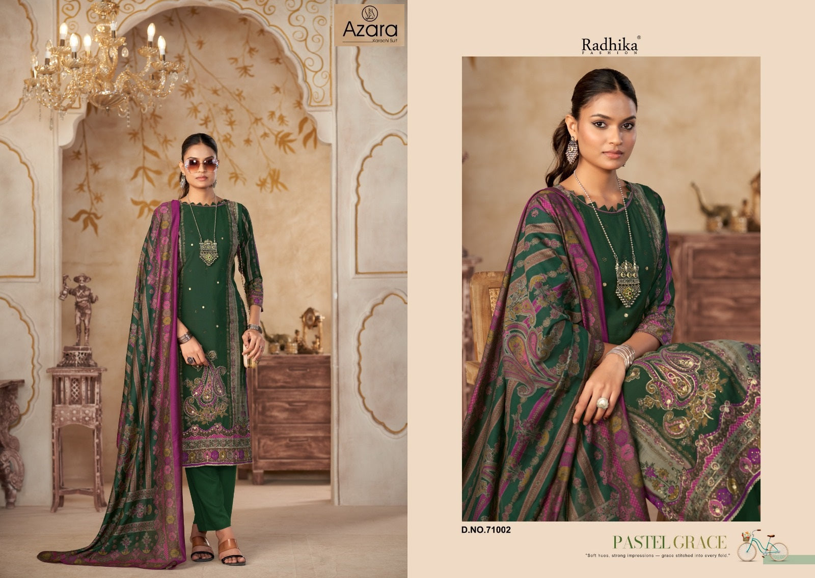 Beauty Silk Vol 5 Radhika Fashion Azara Modal Karachi Salwar Suits Wholesaler India