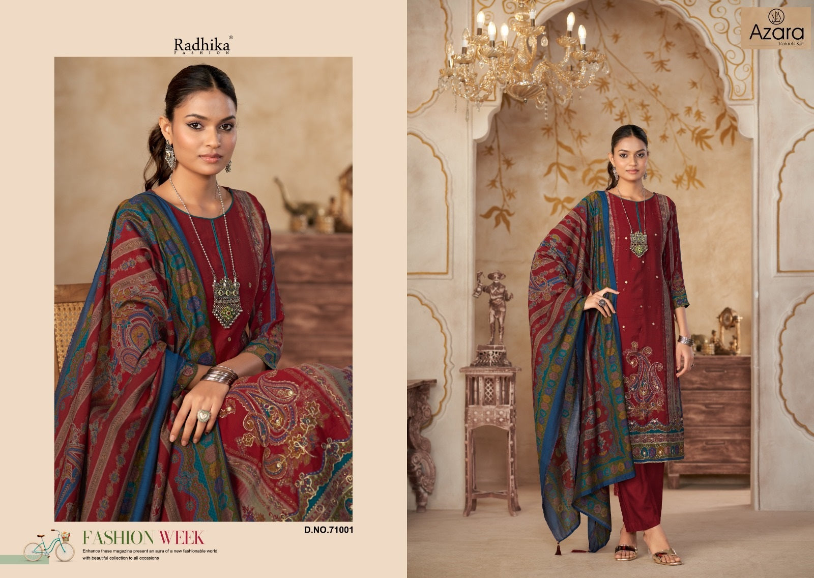 Beauty Silk Vol 5 Radhika Fashion Azara Modal Karachi Salwar Suits Wholesaler India