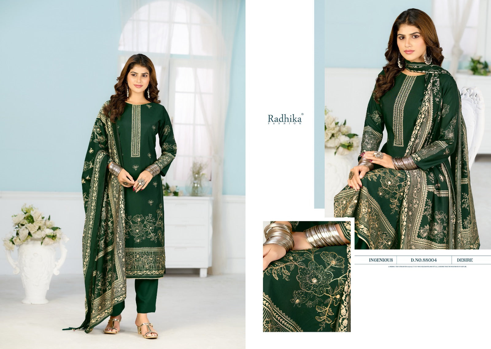 Beauty Silk Vol 7 Radhika Fashion Azara Muslin Karachi Salwar Suits Supplier