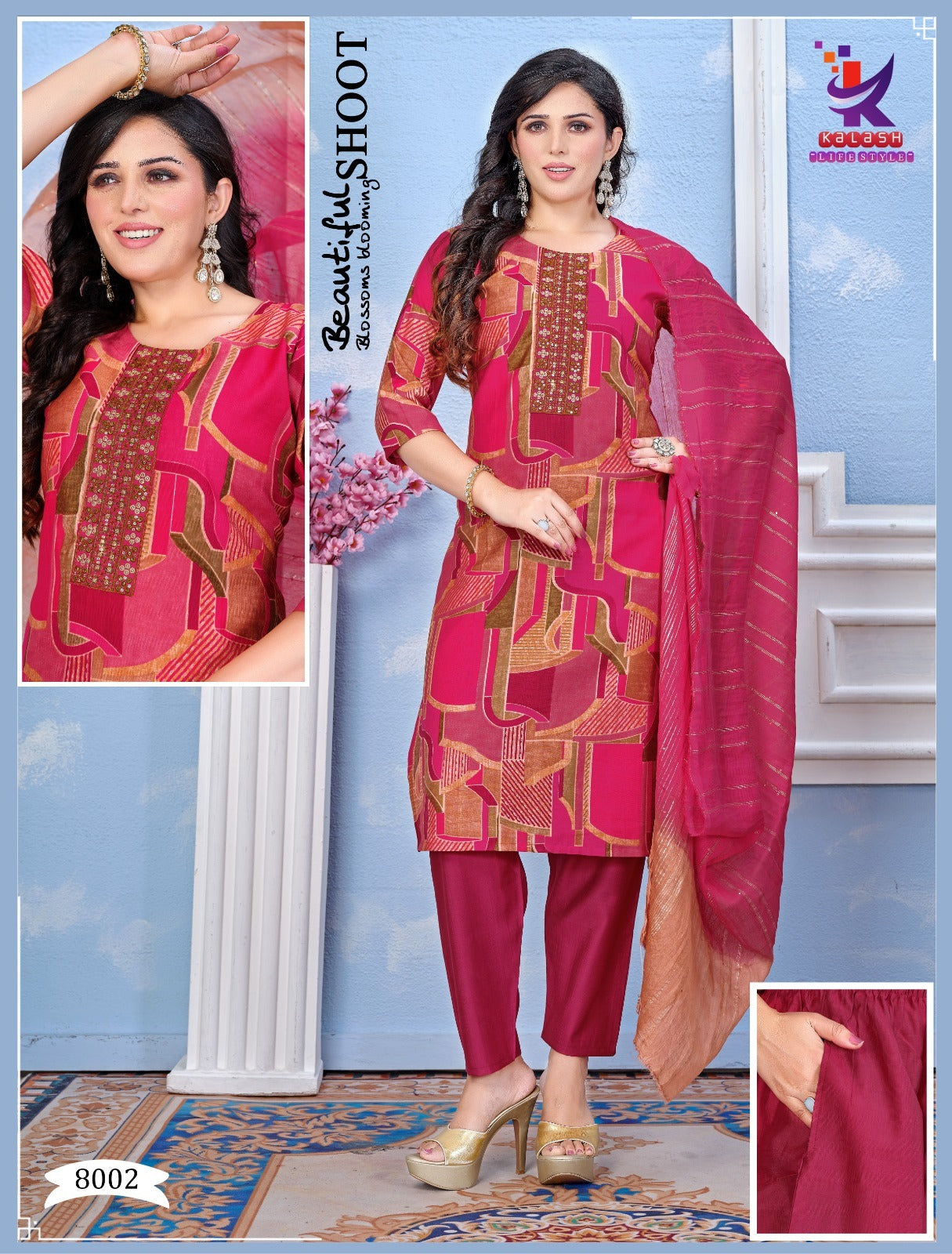 Beauty Wish Mlm Kalash Lifestyle Rayon 14Kg Readymade Suits Manufacturer India