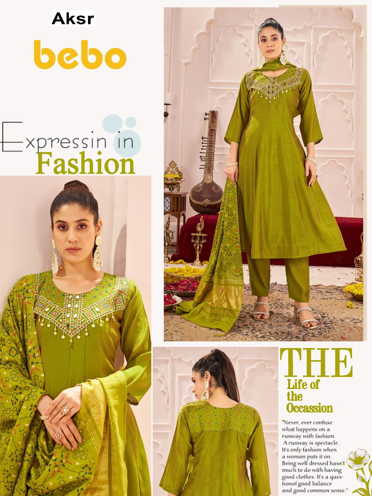 Bebo Aksr Two Tone Readymade Anarkali Suits Wholesale Rate