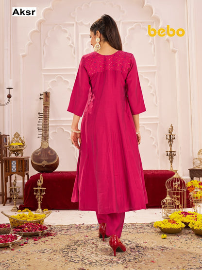 Bebo Aksr Two Tone Readymade Anarkali Suits Wholesale Rate