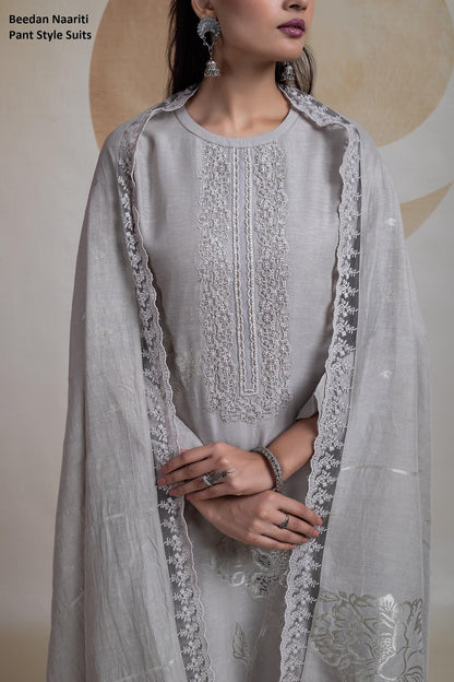 Beedan Naariti Pure Linen Pant Style Suits Manufacturer India