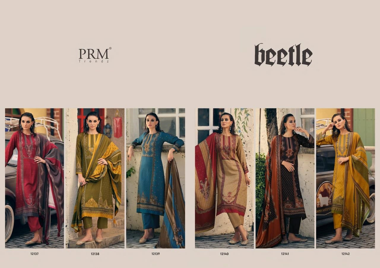 Beetle Prm Trendz Viscose Pashmina Suits Wholesaler Gujarat