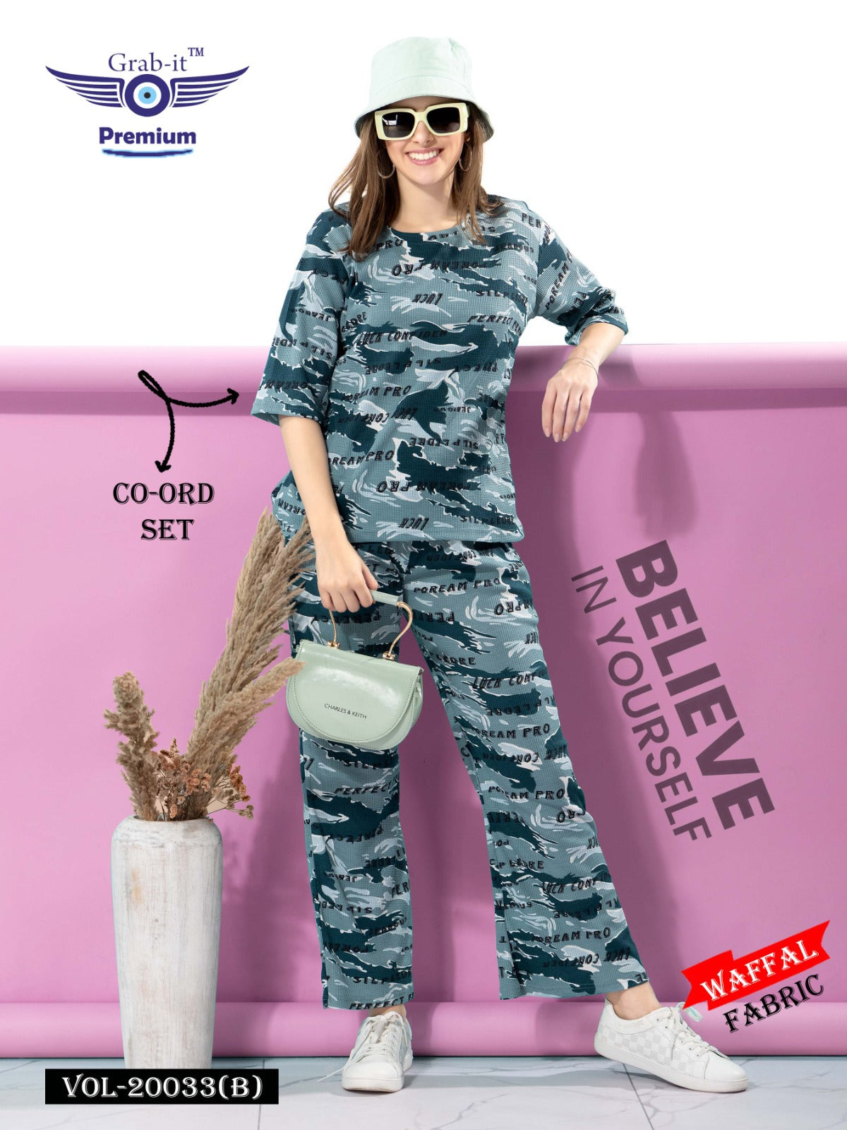 Beggie Sleeves 20033 B Grab It Imported Co Ord Set Wholesale