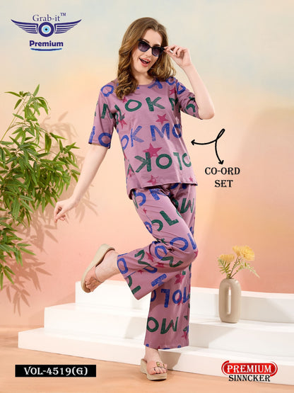 Beggie Sleeves Vol 4519 G Grab It Sinker Co Ord Set Exporter Ahmedabad