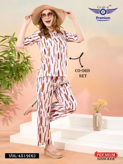 Beggie Sleeves Vol 4519 G Grab It Sinker Co Ord Set Exporter Ahmedabad