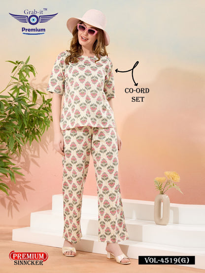 Beggie Sleeves Vol 4519 G Grab It Sinker Co Ord Set Exporter Ahmedabad