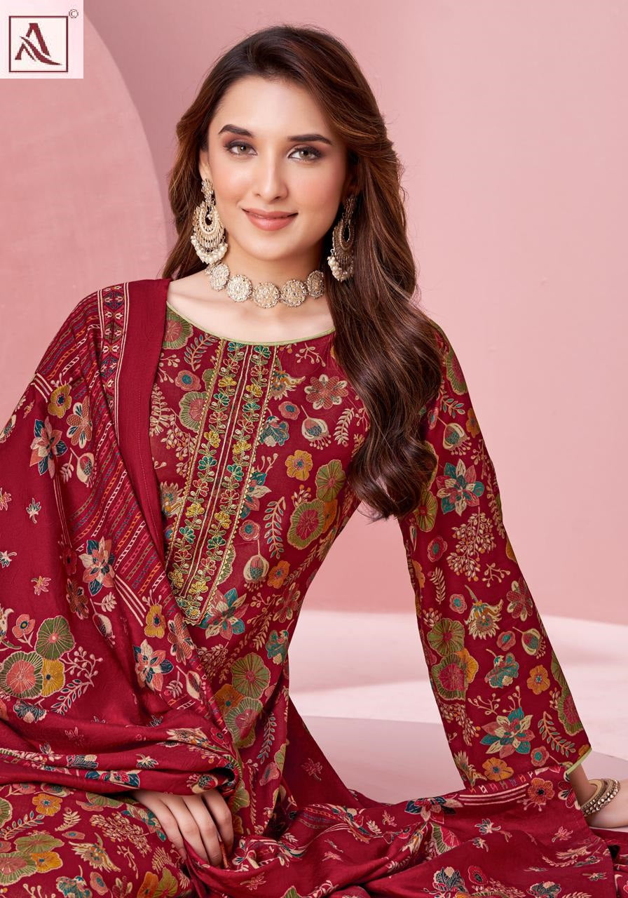 Begum Alok Viscose Reyon Karachi Salwar Suits Manufacturer