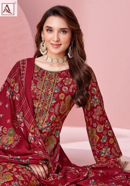 Begum Alok Viscose Reyon Karachi Salwar Suits Manufacturer