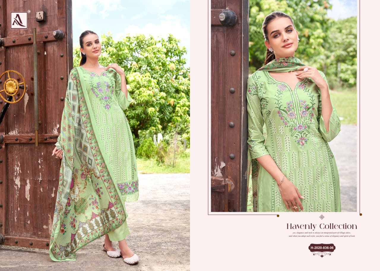 Begum Sahiba Alok Cambric Lawn Karachi Salwar Suits Wholesale Rate