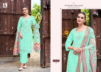 Begum Sahiba Alok Cambric Lawn Karachi Salwar Suits Wholesale Rate