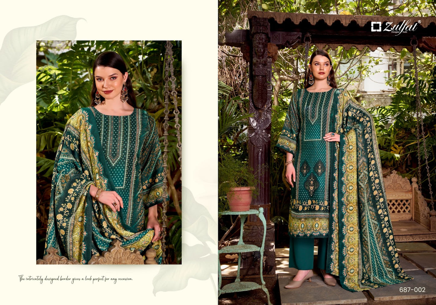 Begum Zulfat Designer Woolen Karachi Pashmina Salwar Suits Supplier India