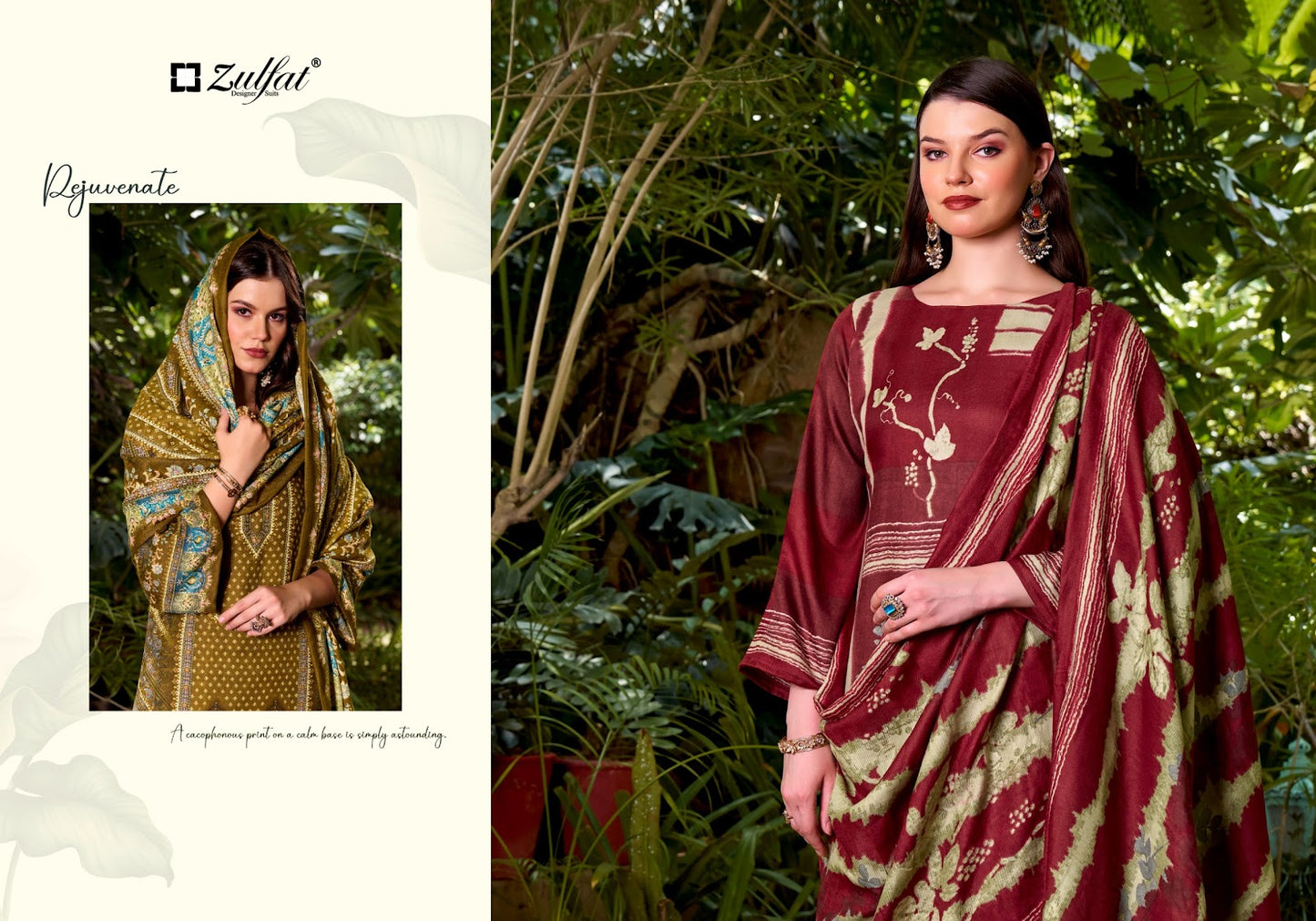 Begum Zulfat Designer Woolen Karachi Pashmina Salwar Suits Supplier India