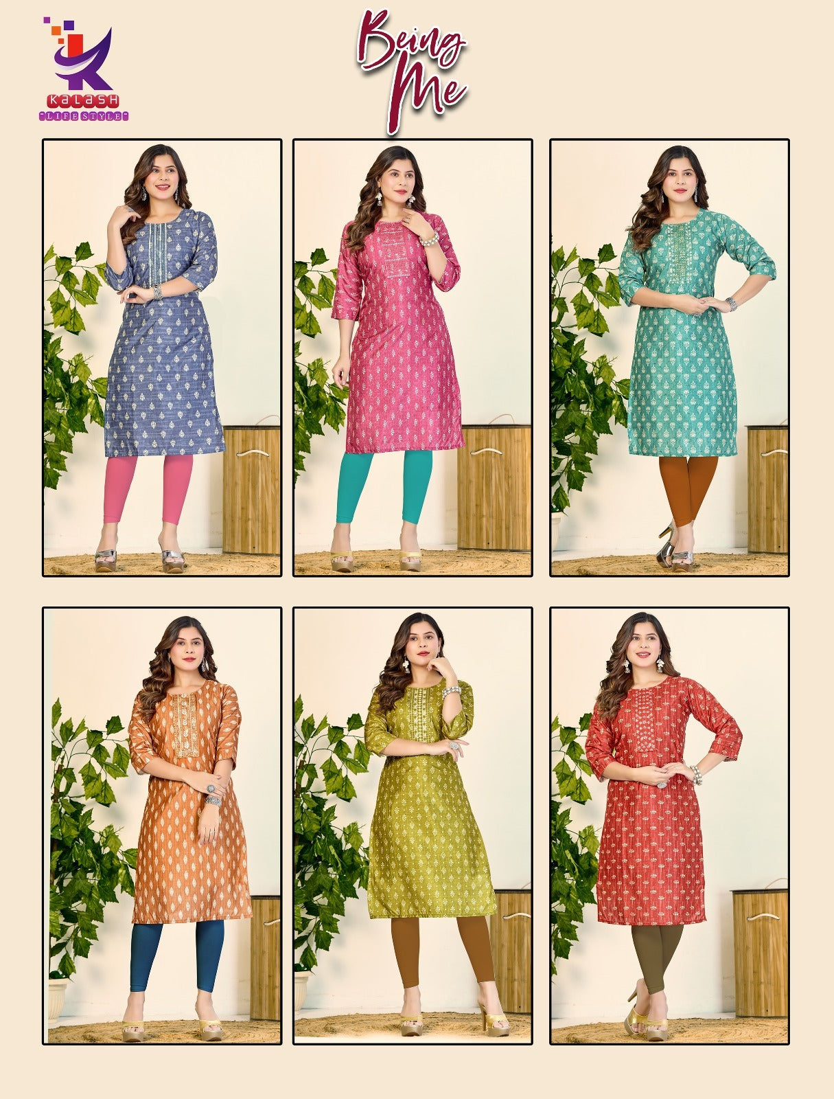 Being Me Mlm Kalash Lifestyle Knee Length Kurtis Manufacturer India