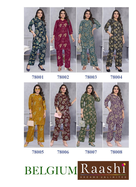 Belgium Raashi Vertical Co Ord Set Exporter Ahmedabad