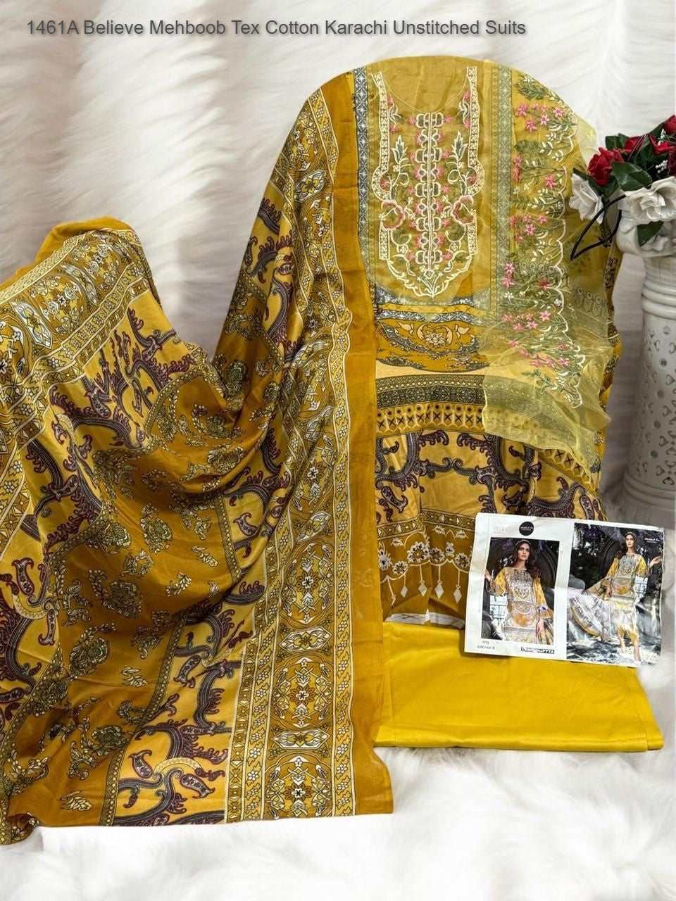 Believe 1461 Abc Mehboob Tex Cotton Karachi Salwar Suits Wholesale Price