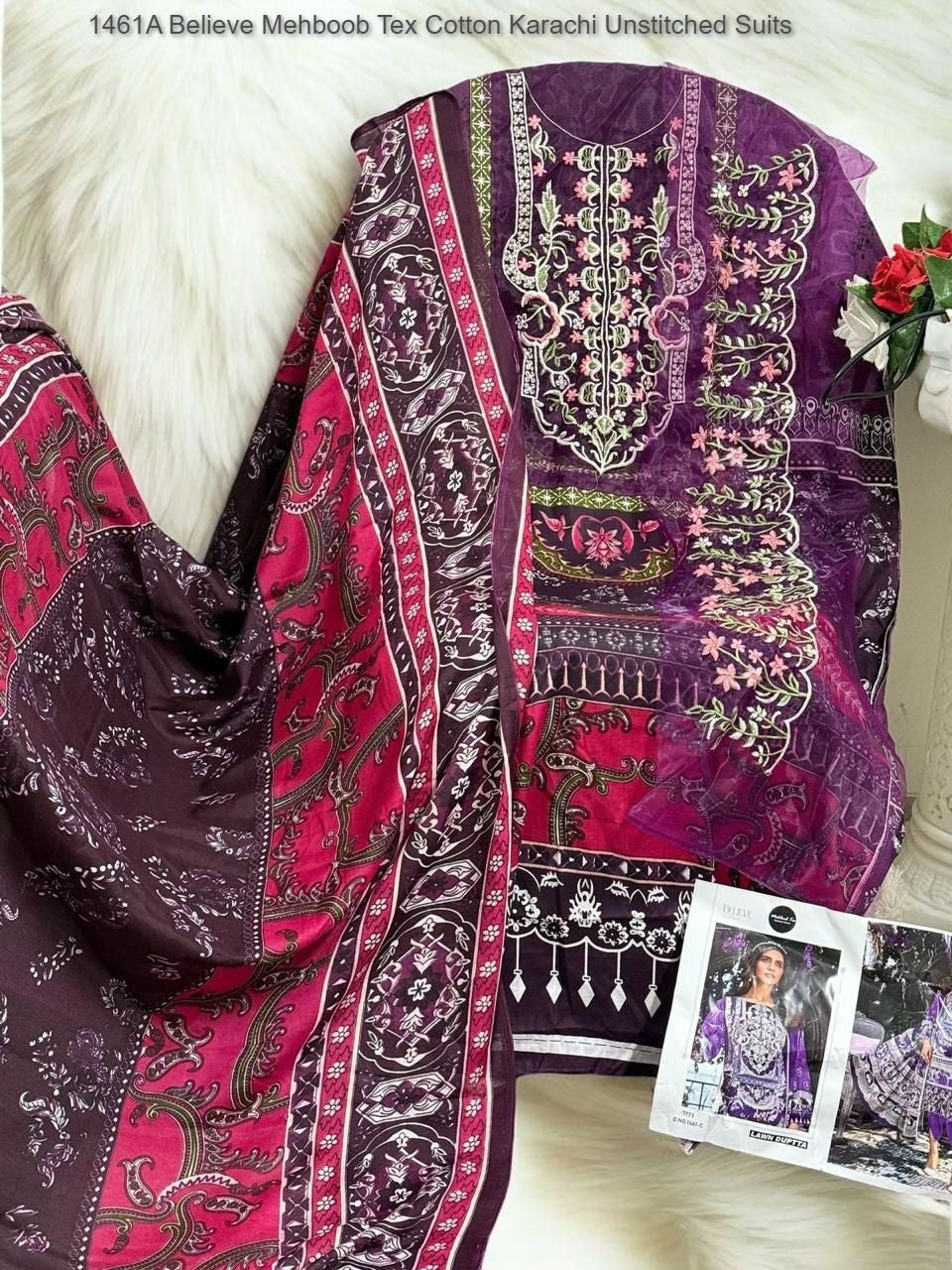 Believe 1461 Abc Mehboob Tex Cotton Karachi Salwar Suits Wholesale Price