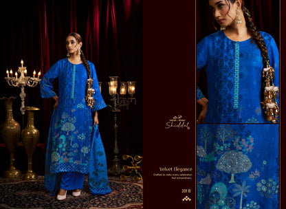 Bell Rose 201 Shiddat Viscose Organza Pant Style Suits Supplier India