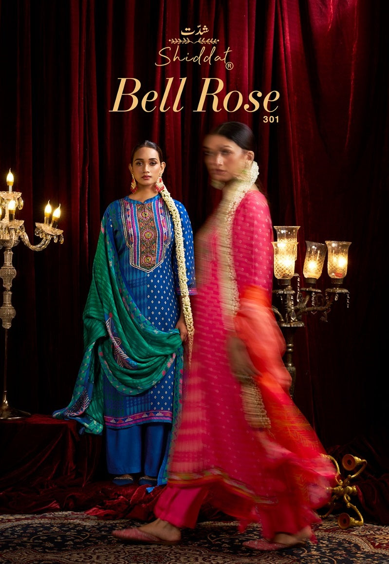 Bell Rose 301 Shiddat Viscose Organza Pant Style Suits Wholesaler Gujarat