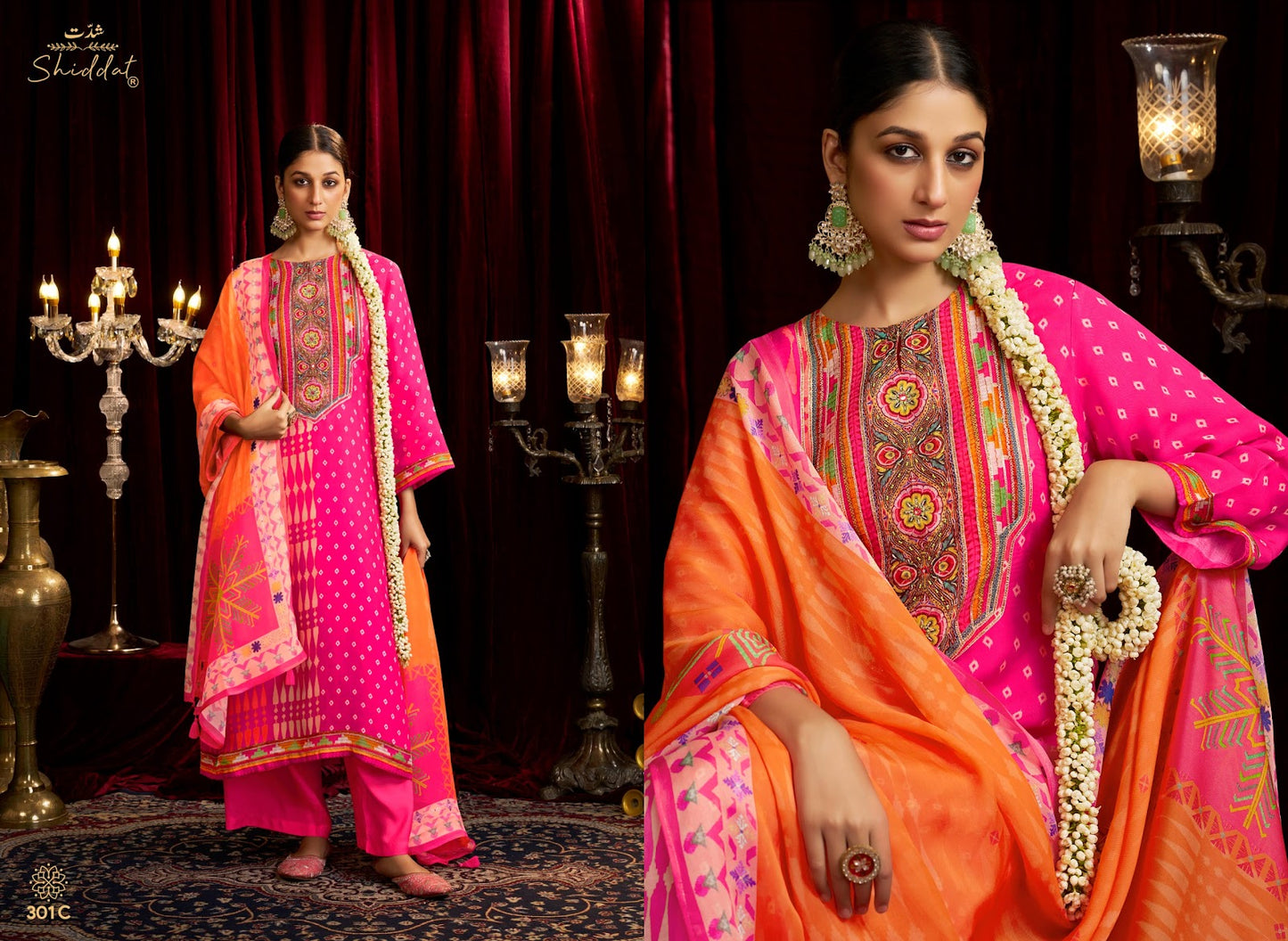 Bell Rose 301 Shiddat Viscose Organza Pant Style Suits Wholesaler Gujarat