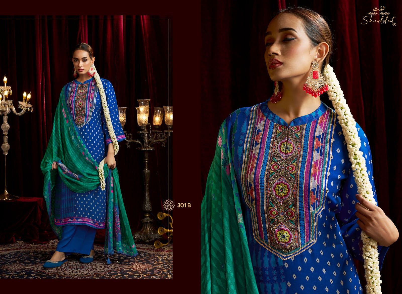 Bell Rose 301 Shiddat Viscose Organza Pant Style Suits Wholesaler Gujarat