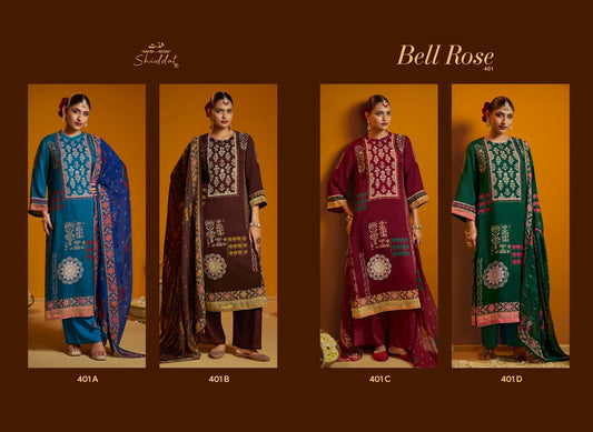 Bell Rose 401 Shiddat Viscose Organza Plazzo Style Suits Supplier Ahmedabad