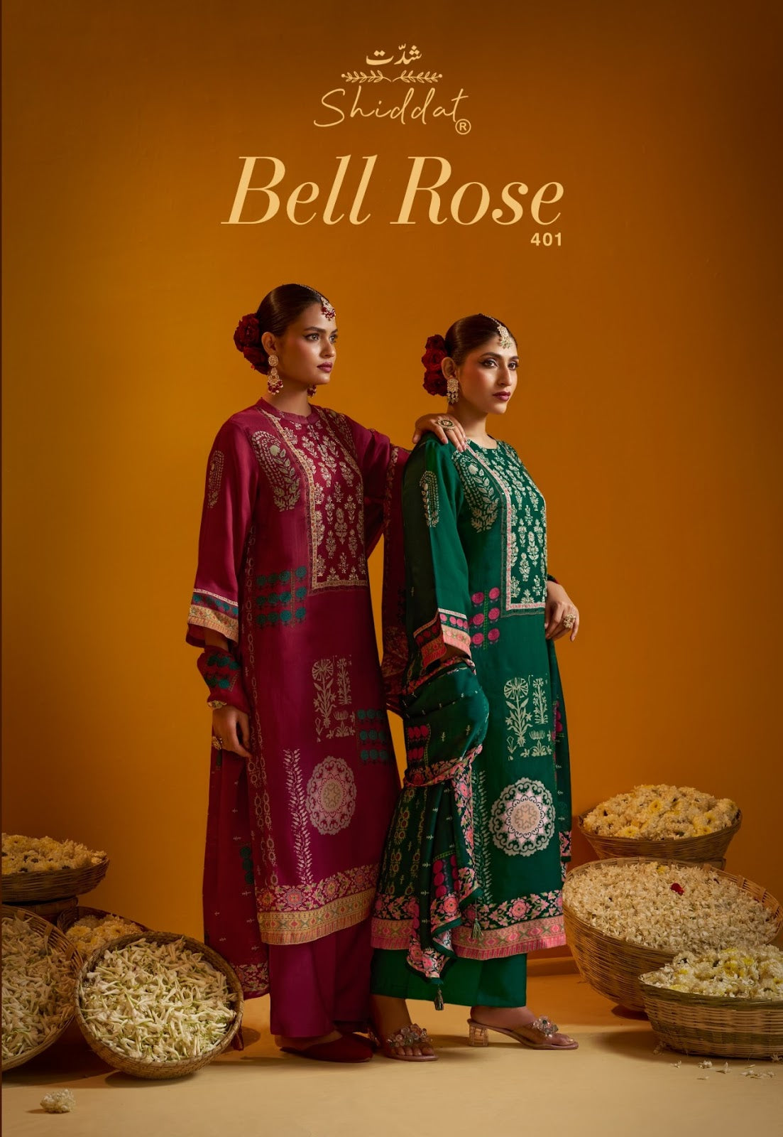 Bell Rose 401 Shiddat Viscose Organza Plazzo Style Suits Supplier Ahmedabad