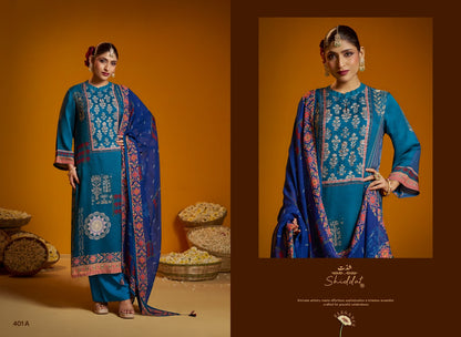 Bell Rose 401 Shiddat Viscose Organza Plazzo Style Suits Supplier Ahmedabad