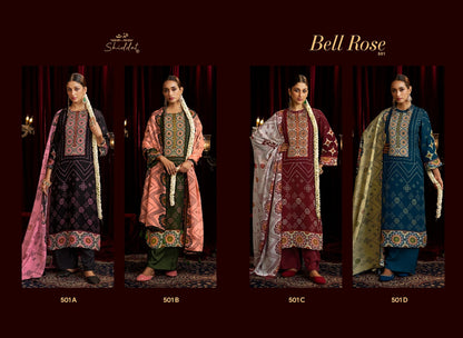 Bell Rose 501 Shiddat Viscose Organza Plazzo Style Suits Exporter India