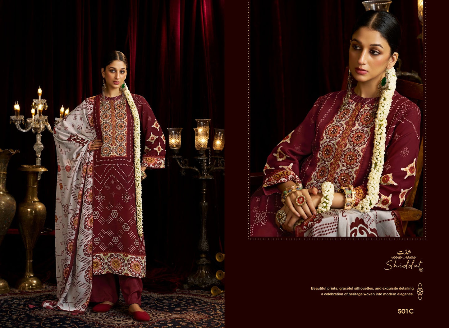 Bell Rose 501 Shiddat Viscose Organza Plazzo Style Suits Exporter India