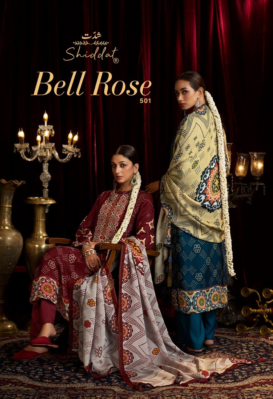 Bell Rose 501 Shiddat Viscose Organza Plazzo Style Suits Exporter India