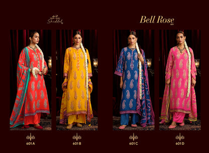 Bell Rose 601 Shiddat Viscose Organza Plazzo Style Suits Wholesale Rate
