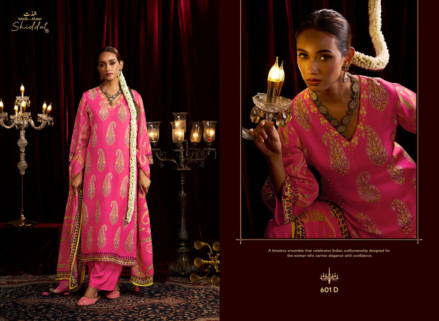 Bell Rose 601 Shiddat Viscose Organza Plazzo Style Suits Wholesale Rate
