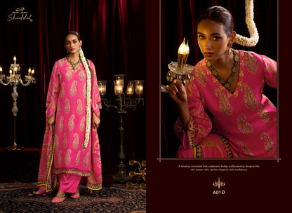Bell Rose 601 Shiddat Viscose Organza Plazzo Style Suits Wholesale Rate