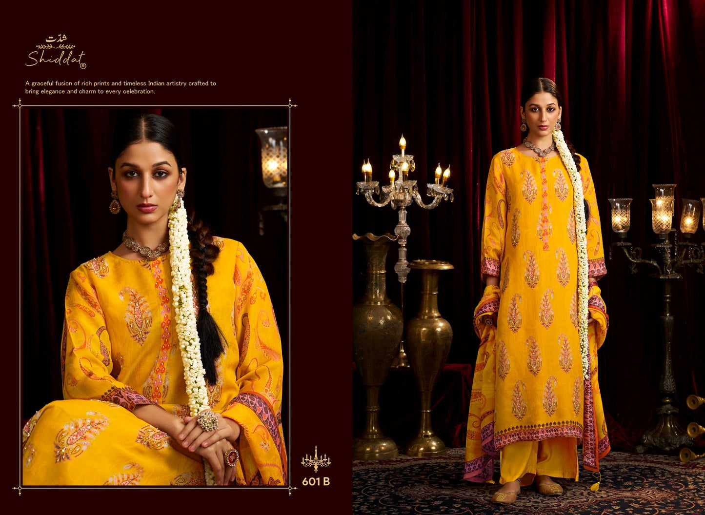 Bell Rose 601 Shiddat Viscose Organza Plazzo Style Suits Wholesale Rate