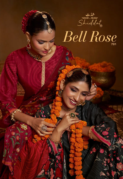 Bell Rose 701 Shiddat Viscose Organza Plazzo Style Suits Supplier