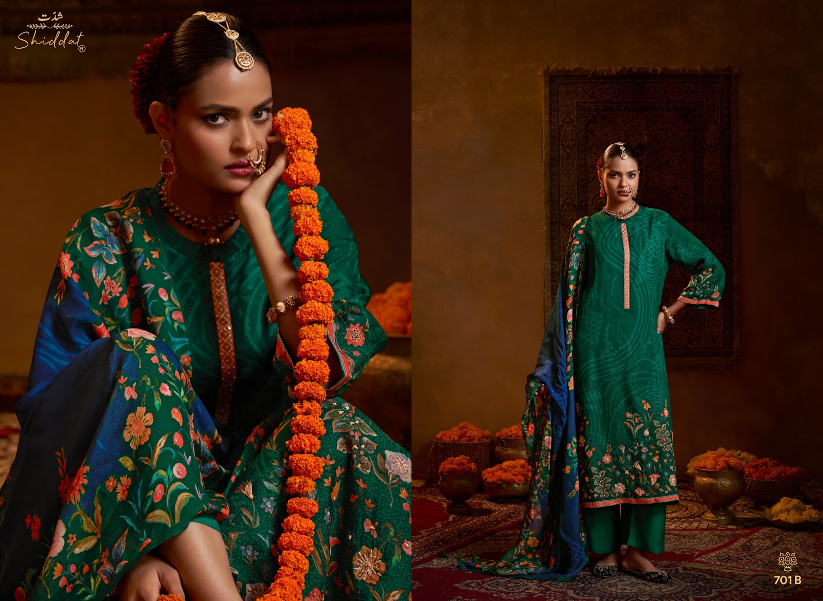 Bell Rose 701 Shiddat Viscose Organza Plazzo Style Suits Supplier