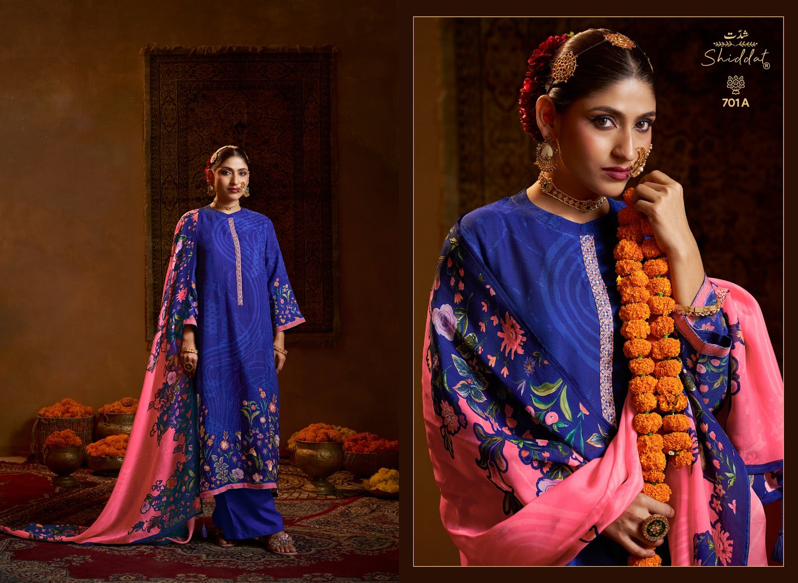 Bell Rose 701 Shiddat Viscose Organza Plazzo Style Suits Supplier