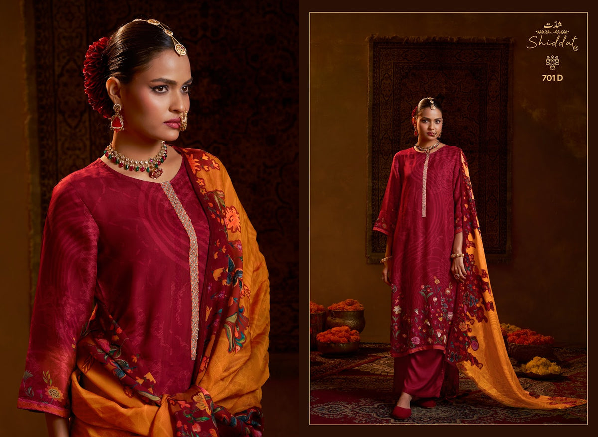 Bell Rose 701 Shiddat Viscose Organza Plazzo Style Suits Supplier