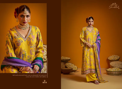 Bell Rose 801 Shiddat Viscose Organza Plazzo Style Suits Wholesale Rate