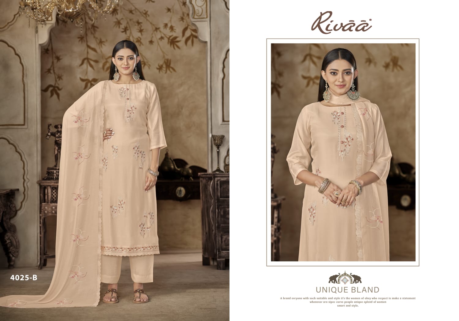 Bella 1 Rivaa Pure Bemberg Pant Style Suits Wholesaler India