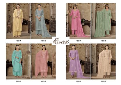 Bella 1 Rivaa Pure Bemberg Pant Style Suits Wholesaler India