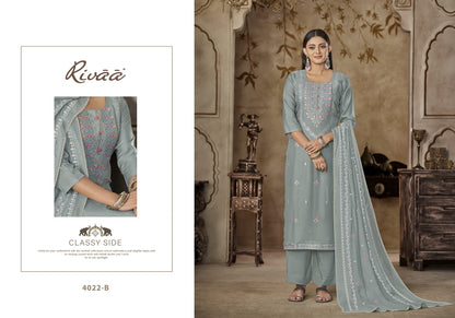 Bella 1 Rivaa Pure Bemberg Pant Style Suits Wholesaler India