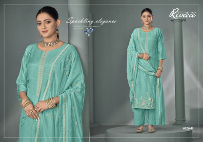 Bella 2 Rivaa Pure Bemberg Pant Style Suits Exporter Gujarat