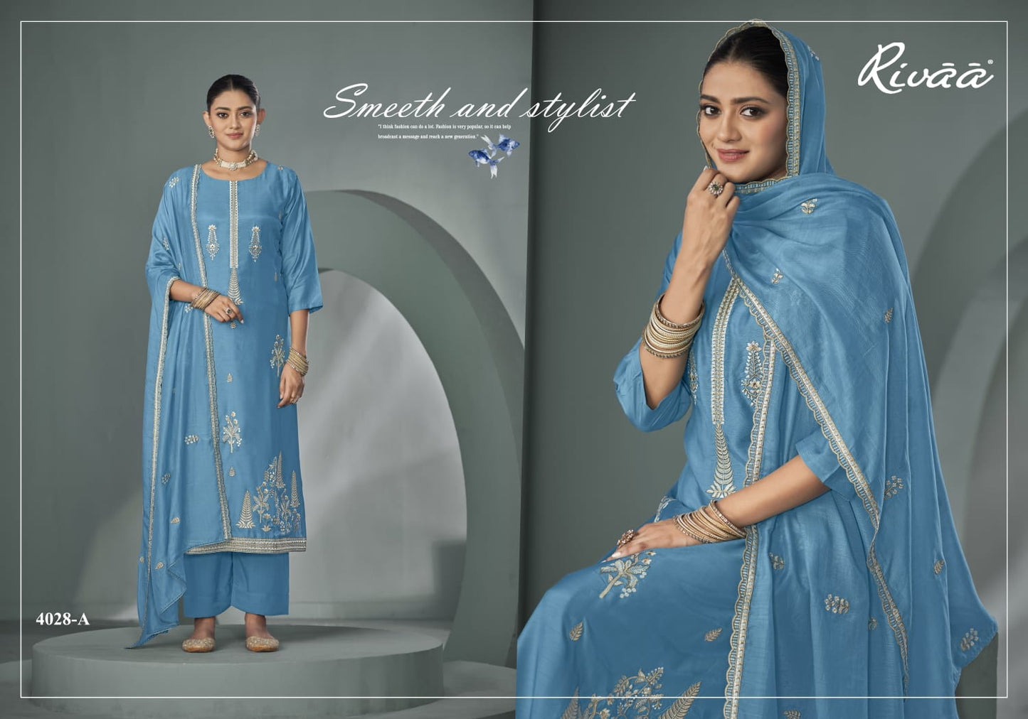Bella 2 Rivaa Pure Bemberg Pant Style Suits Exporter Gujarat