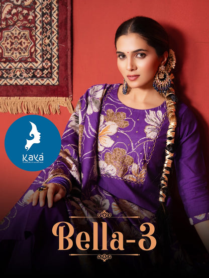 Bella 3 Kaya Vertican Readymade Pant Style Suits Supplier